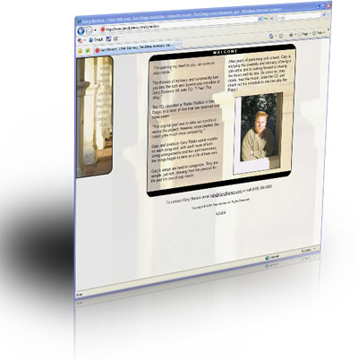 Gary Boriero website screenshot