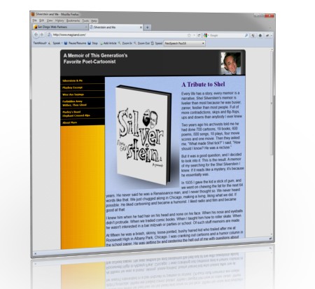 Marv Gold website screenshot